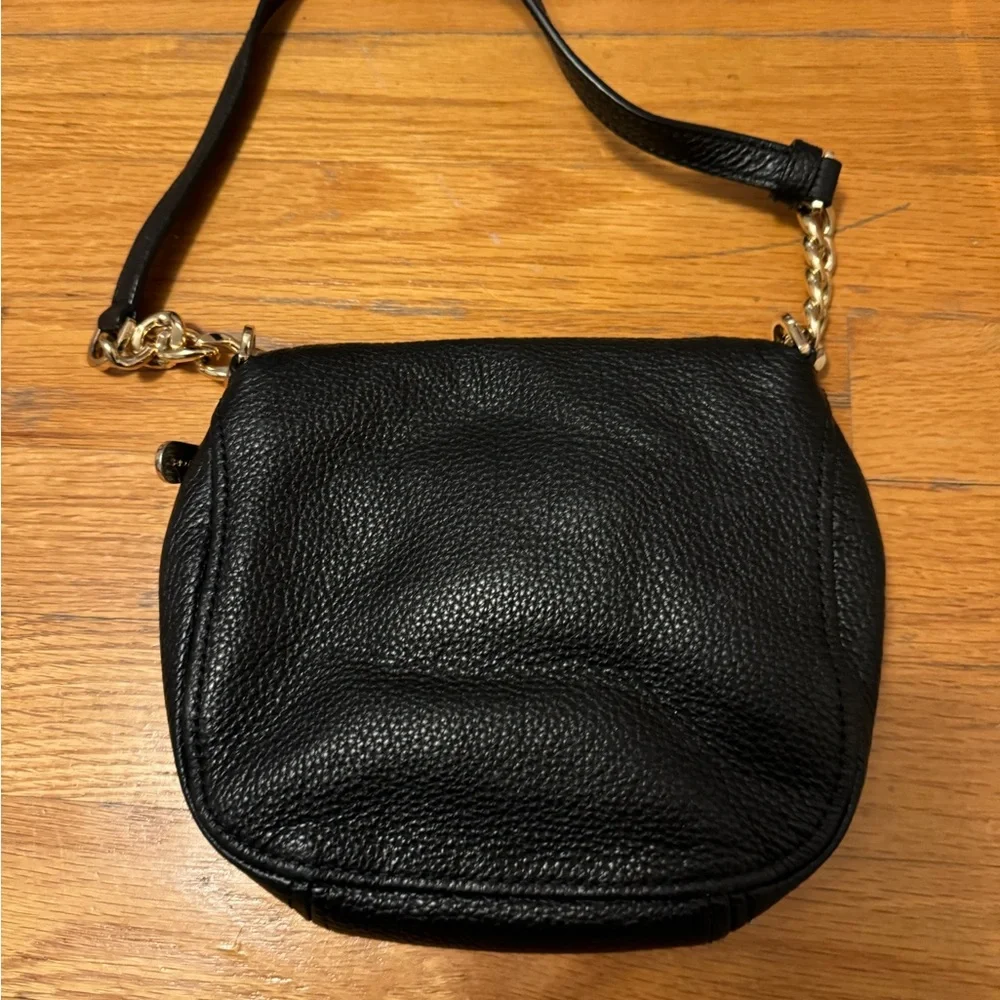 Michael Kors leather black sling bag